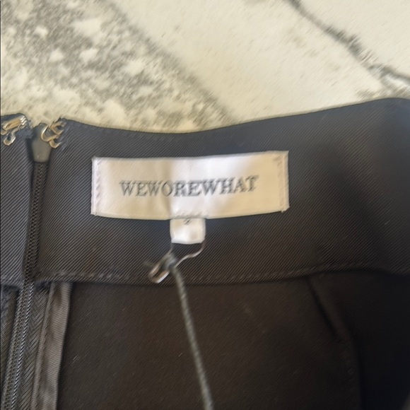 WeWoreWhat Black Mini Skirt Embellished Cocktail - Picture 4 of 7